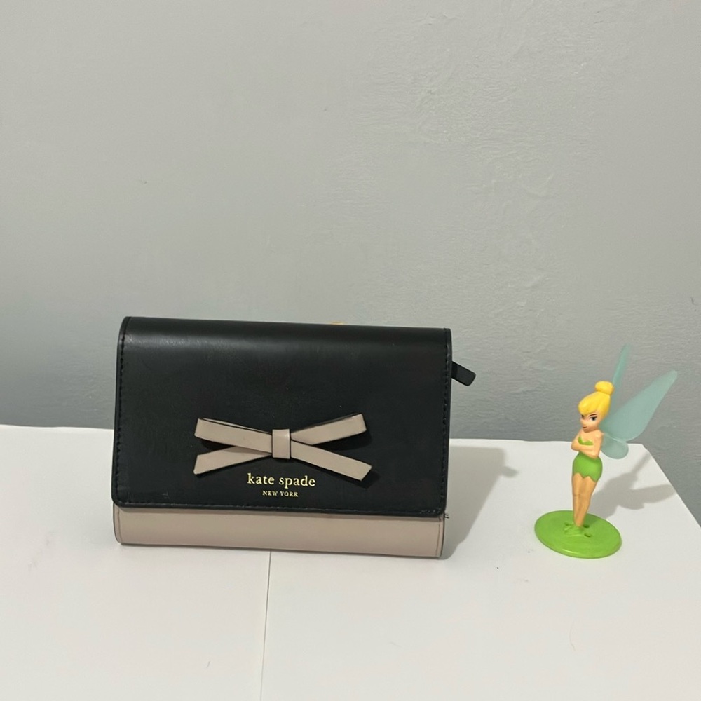 Kate Spade Black and Cream Bow Accent Women's Bag